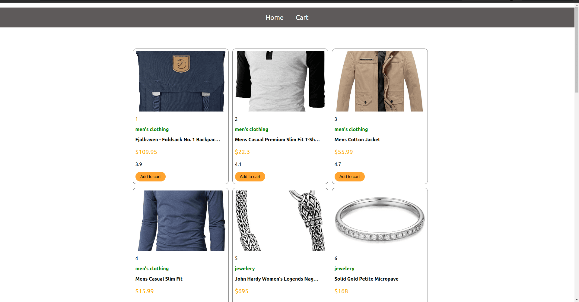 Shopping Cart